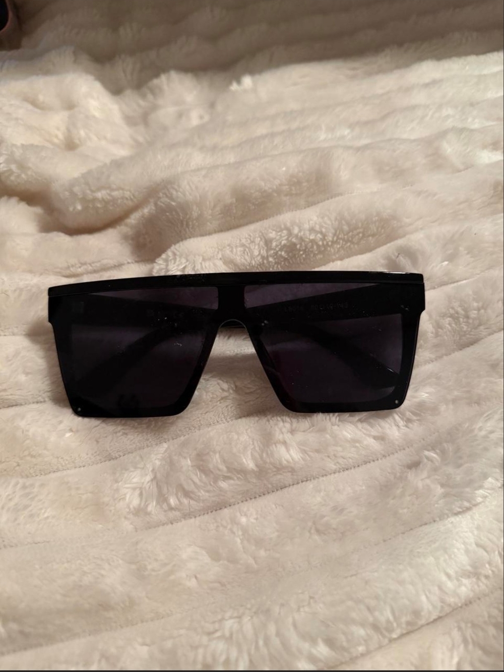 Black Oversized Shield Sunglasses - Women Accessories